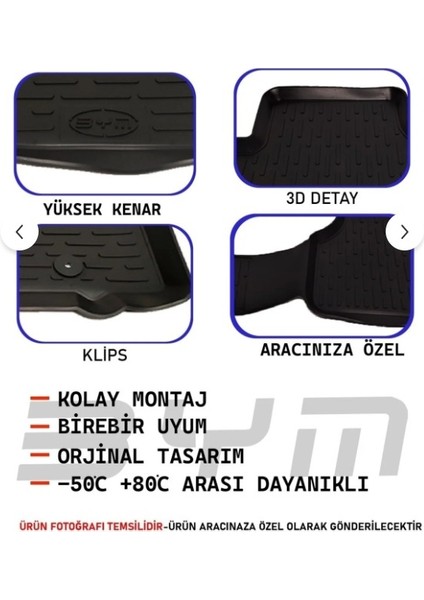 Honda Cıvıc (Fd6) 2007-2012 3D Havuzlu Paspas Siyah Araca Özel Oto Paspas – %100 Uyum Garantisi modelleri