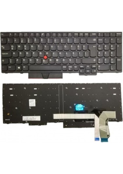 Lenovo E580, E595, P52, P53, T590, L590, P15S Gen1 Gen2 Klavye Siyah Tr