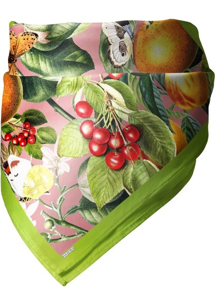 Tropik Meyve Desenli Bandana Fular modelleri