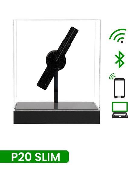 P20 Slim 3D Kabinli Hologram Fan