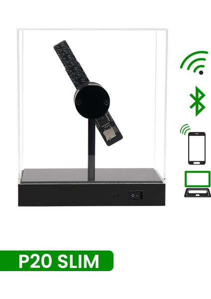 P20 Slim 3D Kabinli Hologram Fan modelleri
