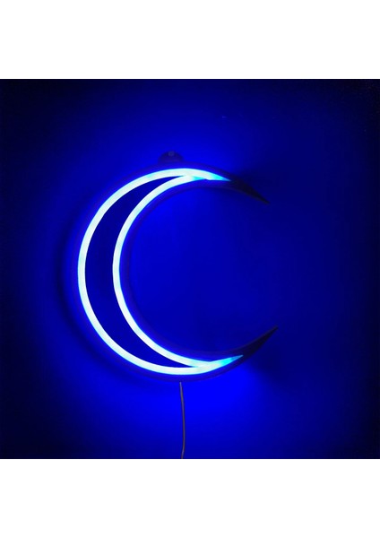 Hilal (Ay) Neon LED 3D Baskı 25 cm