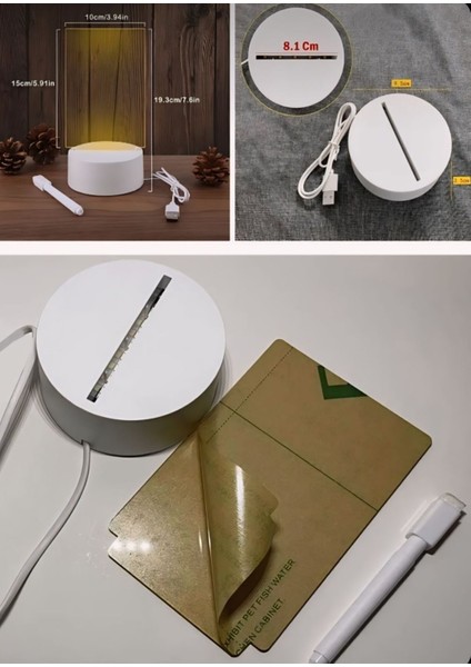 LED Yazı Tahtası Gece Lambası - USB Işıklı Akıllı Not Panosu, Hediye ve Dekoratif Masa Lambası fırsatları