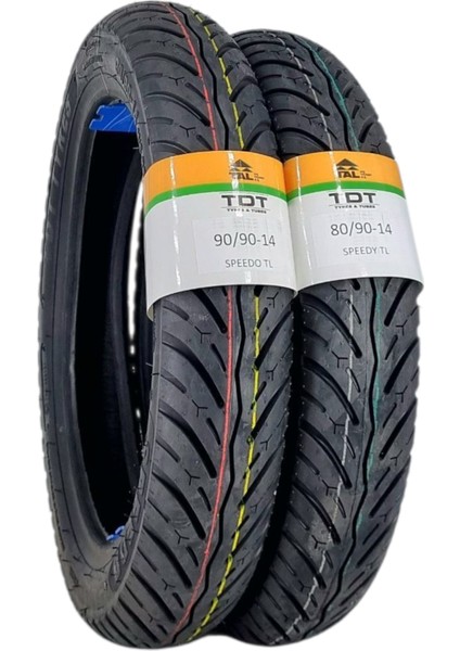 Honda Dio Lastik Takımı 90/90-14 ve 80/90-14 Tl (Tubeless - Dubleks) Speedy