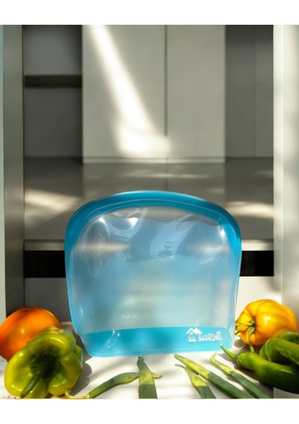 Pack Medikal Silikon Saklama Poşeti – Tekrar Kullanılabilir, Sızdırmaz, Dondurucu & Mikrodalga Uyumlu Gıda Kabı