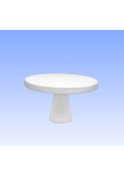 26 cm Beyaz Pasta Sunum Servis Standı Doğum Günü Pasta Sunumluğu Ayaklı Ahşap Pasta Standı