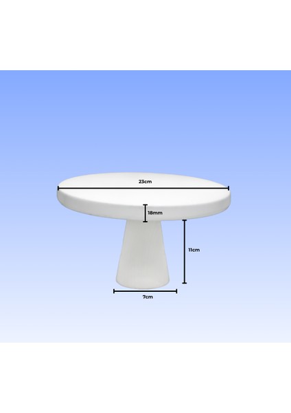 26 cm Beyaz Pasta Sunum Servis Standı Doğum Günü Pasta Sunumluğu Ayaklı Ahşap Pasta Standı fiyatları