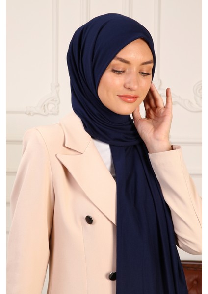 Klasik Penye Şal Lycralı Lacivert modelleri