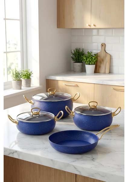 7 Parça Atlas Granit Tencere ve Tava Seti – 20 cm 2.5l, 24 cm 4.5l, 26 cm Basık 3l, 26 cm Tava fiyatları