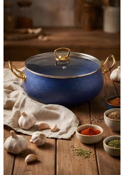 7 Parça Atlas Granit Tencere ve Tava Seti – 20 cm 2.5l, 24 cm 4.5l, 26 cm Basık 3l, 26 cm Tava fırsatları