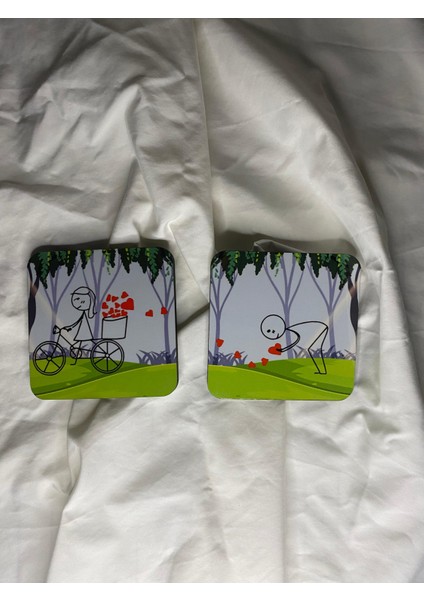 Sevgiliye Özel 2’li Birbirini Tamamlayan Bardak Altlığı Seti – Ahşap, Çiftlere Özel Hediye, Dekoratif Tasarım