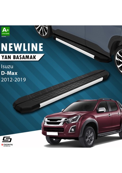Isuzu D-Max 2 NewLine Aluminyum Yan Basamak 203 Cm 2012-2019 A+ Kalite