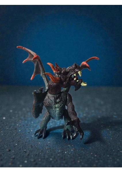 Vintage Kanatlı Eski Dünya Ejderha Figürü & 12 cm