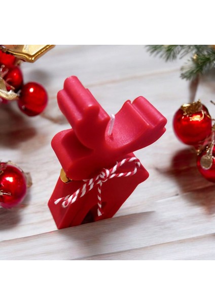 Yılbaşı Kırmızı Geyik Mum fiyatları