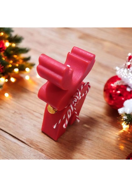 Yılbaşı Kırmızı Geyik Mum modelleri