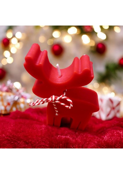 Yılbaşı Kırmızı Geyik Mum fırsatları