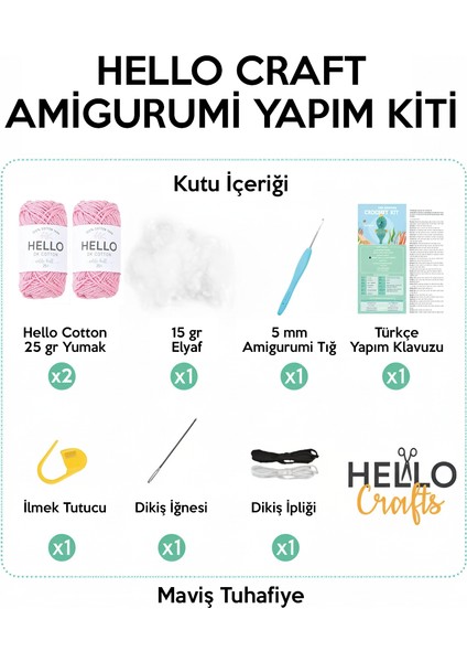 Sevimli Koala Amigurumi Yapım Kiti Türkçe - Hello Adorable Kelly The Koala modelleri