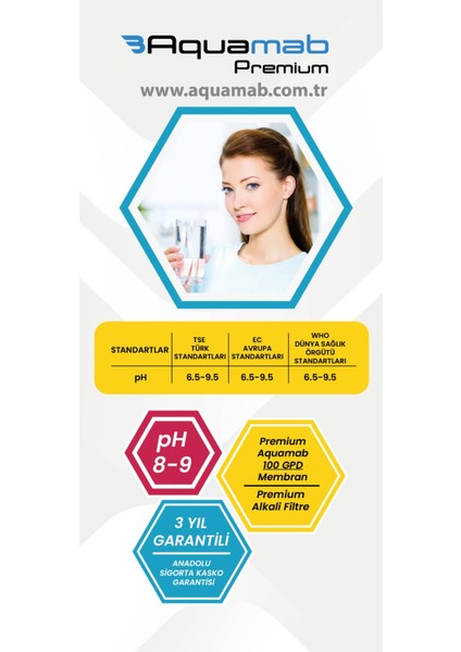 Premium Pompalı Su Arıtma Cihazı pH 8-9 Montaj Dahil indirimleri