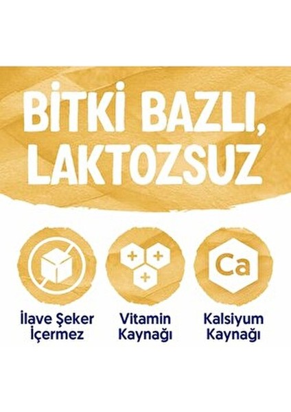 Yulaf & Badem İçeceği 4x1 Lt Doğal Laktozsuz Vegan Ürün Akdeniz Bademleri ile Zenginleştirilmiş