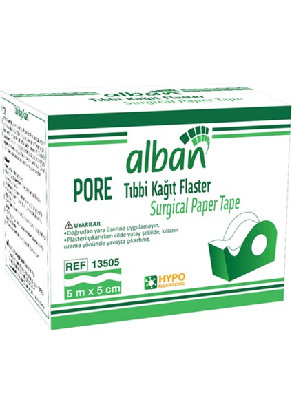 Tıbbi Kağıt Flaster 1,25CMX5M, Medikal Pore Cerrahi Bant