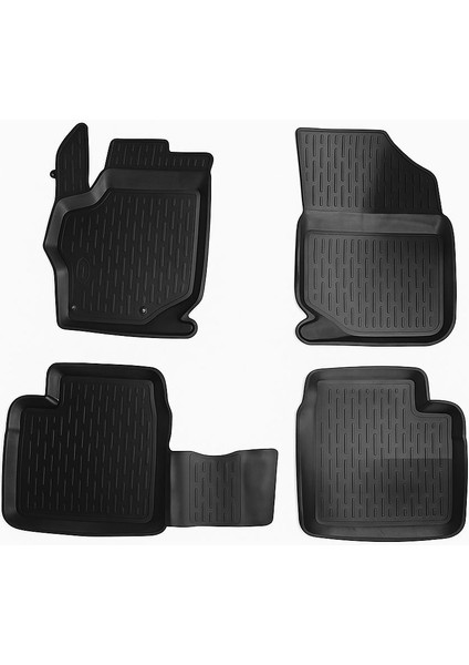 Volkswagen Jetta 2006-2011 3D Havuzlu Paspas Siyah Araca Özel Oto Paspas – %100 Uyum Garantisi