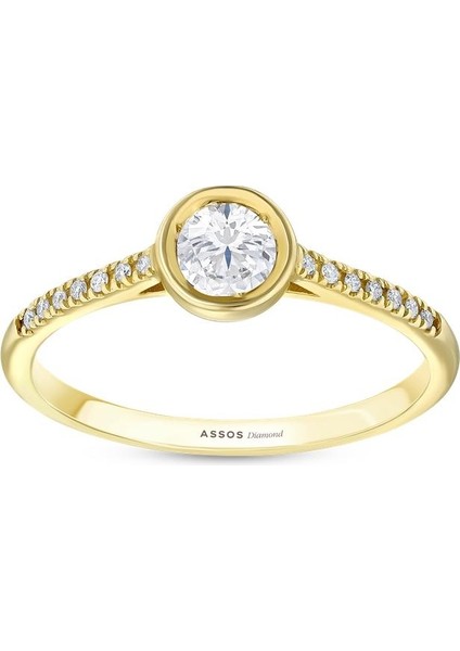 0.15 Karat Pırlanta Tektaş Yüzük