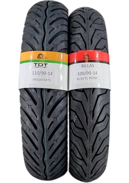 110/90-14 ve 100/90-14 Tl (Tubeless - Dubleks) SPEED/BL034 Lastik Takımı fiyatları