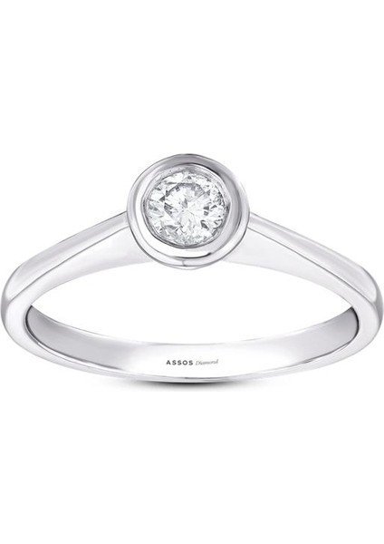 0.10 Karat Pırlanta Tektaş Yüzük