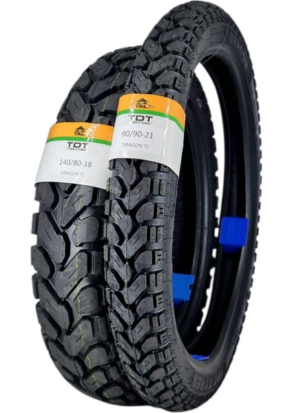 140/80-18 ve 90/90-21 Tl (Tubeless - Dubleks) Dragon Lastik Takımı modelleri