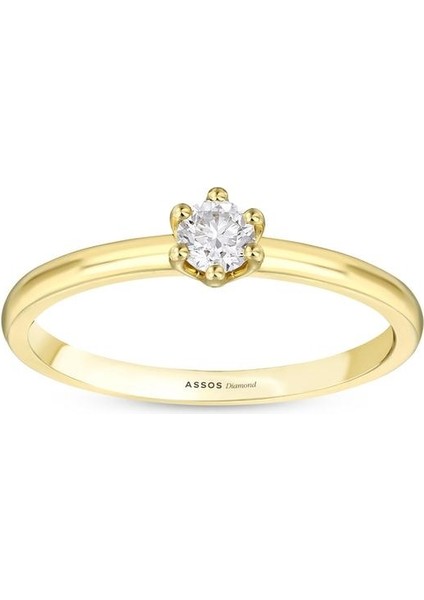 0.13 Karat Pırlanta Tektaş Yüzük