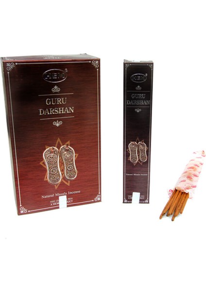 Guru Darshan Masala Tütsü Seti (12’li) – Spiritüel Koku Karışımı, 65 Dk