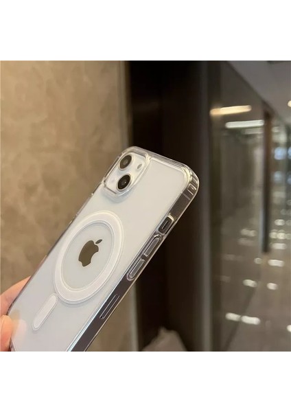 Iphone 15 Magsafe Uyumlu Şeffaf Darbeye Dayanıklı Mükemmel Manyetik Silikon Kılıf modelleri