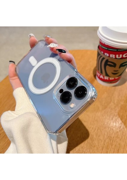Iphone 15 Promax Magsafe Uyumlu Şeffaf Darbeye Dayanıklı Wireless Destekli Mükemmel Manyetik Silikon Kılıf fiyatları
