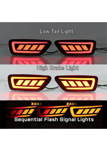 Jeep Grand Cherokee Için LED Kuyruk Işığı 2011-2022 Arka Tampon Reflektörleri Durdur Fren Dönüşü Sinyali Işık Jeep Pusula Siyah (Yurt Dışından) fırsatları