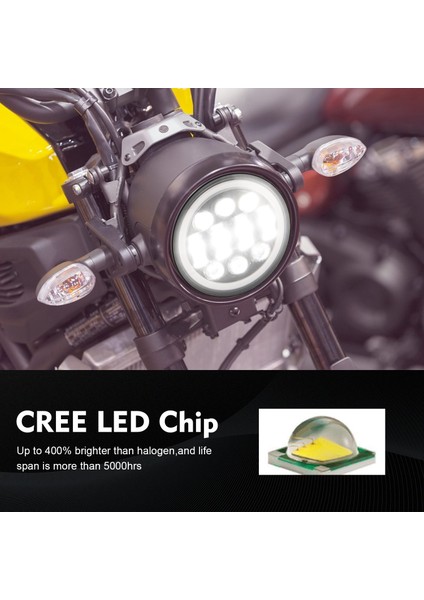 Yeni En Parlak 80W 5.75 Inç Yuvarlak LED Projeksiyon Motosikletleri Far Siyah (Yurt Dışından) indirimleri