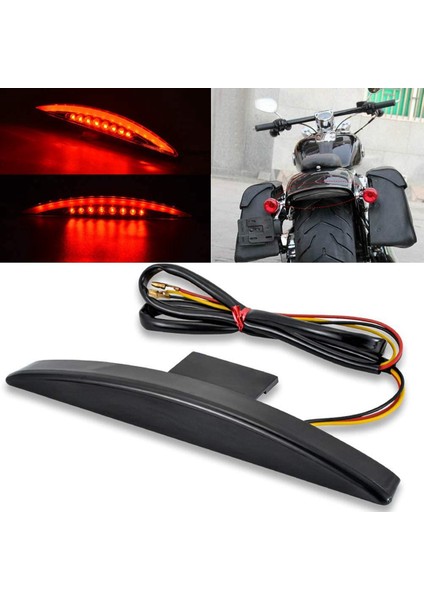 Motosiklet Kuyruk Işığı LED Fren Işığı Breakout Efı Fxsb Cvo 2013-2017 (Siyah) (Yurt Dışından) indirimleri