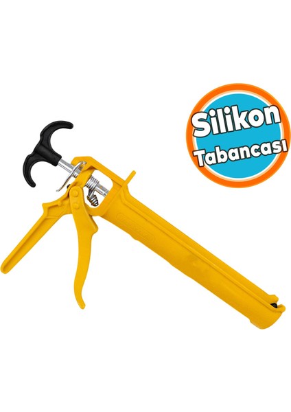Profesyonel Silikon Tabancası Yüksek Basınçlı Manuel Mastik ve Dolgu Uygulama Aleti