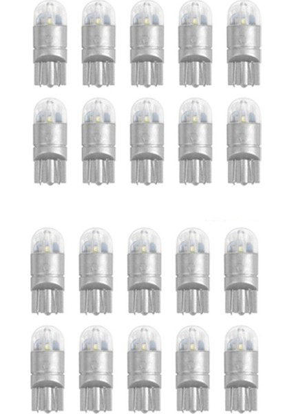 20PCS 6000K Canbus T10 168 194 W5W Dome Lisans Yan Işaretleyici LED Ampul Beyaz (Yurt Dışından)