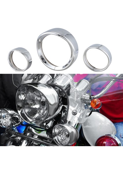 Motosiklet 7 Inç + 4,5 Inç Far Trim Halkası Touring Road King Electra Glide Softail Fld/flh Motosiklet Aksesuarları (Yurt Dışından) fiyatları