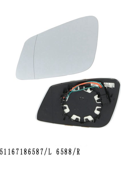Araba Arka Görünüm Ayna Cam Lens Telli 4 Pim Bmw 5 6 7 Seri Için Sol Sol Isıtlı X3 51167186587 51167186588 (Yurt Dışından) fiyatları