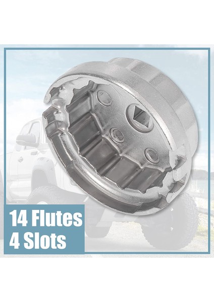 Yağ Filtre Kapağı Anahtarı 14 Flüt Toyota Için 4 Yuva Çıkarma Aracı Camry Rav4 Highlander 2.5l-5.7l Motor, Gümüş Beyaz (Yurt Dışından) indirimleri