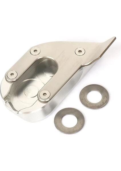 Motosiklet Kickstand Extender Foot Side Stand Base Uzatma Bmw R1300GS R1300GS R 1300 Gs Macera 2023 2024 Gümüş (Yurt Dışından)