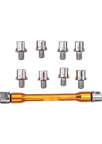 Motosiklet Kolu Konuşan Anahtar Cnc Seti Set 5.0-6.8 Uzunluk 93MM/3.7IN Çoğu Motosiklet Lastik Onarım Anahtarı Altın (Yurt Dışından) fırsatları