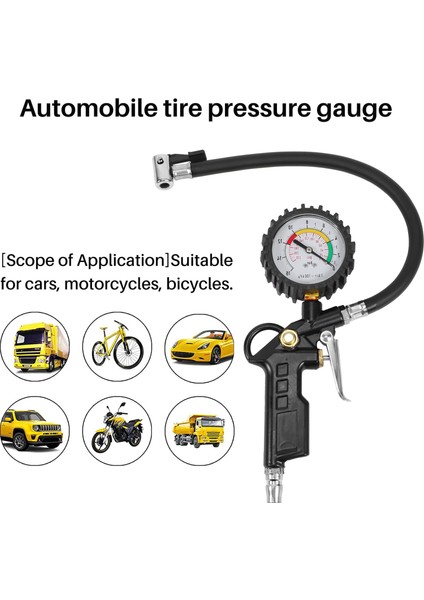 Araç Lastiği Basınç Göstergesi 220 Psı Lastik Şişiricisi Basınç Göstergesi Hava Kompresörü Arabalar Motosiklet Bisikletleri (Yurt Dışından) fiyatları