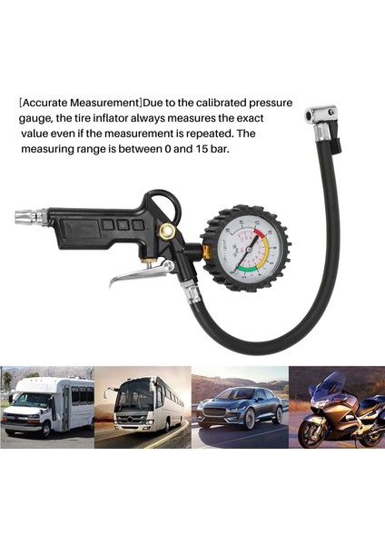 Araç Lastiği Basınç Göstergesi 220 Psı Lastik Şişiricisi Basınç Göstergesi Hava Kompresörü Arabalar Motosiklet Bisikletleri (Yurt Dışından) modelleri