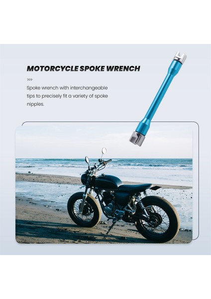 1 Set Mavi Motosiklet Konuşma Anahtarı ve 10 Parçalı Sertleştirilmiş Uçlar Çoğu Motosiklet Için 5.0-6.8 (Yurt Dışından) fırsatları