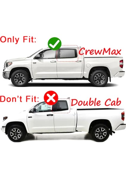 Tundra Crew Için Sol ve Sağ Çatı Damlama Kalıplama Max 2007-2021, 75552-0C060 75551-0C060 (Yurt Dışından) fiyatları