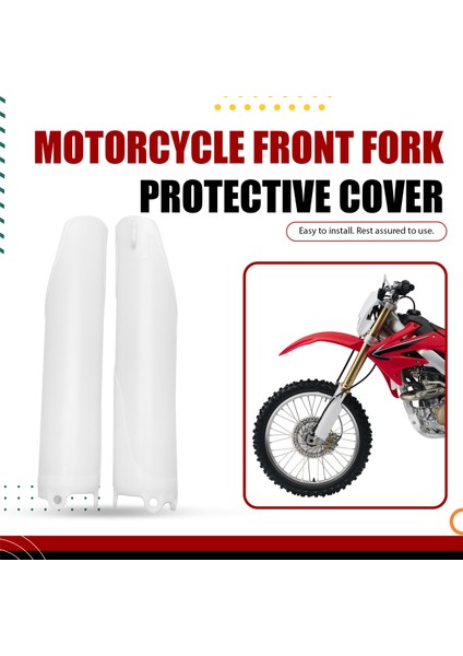 1paır Motosikle Front Fork Guard Cover Koruyucular Muhafızlar Plastik Beyaz Honda CRF250 CRF450 2004-2012 (Yurt Dışından) fırsatları