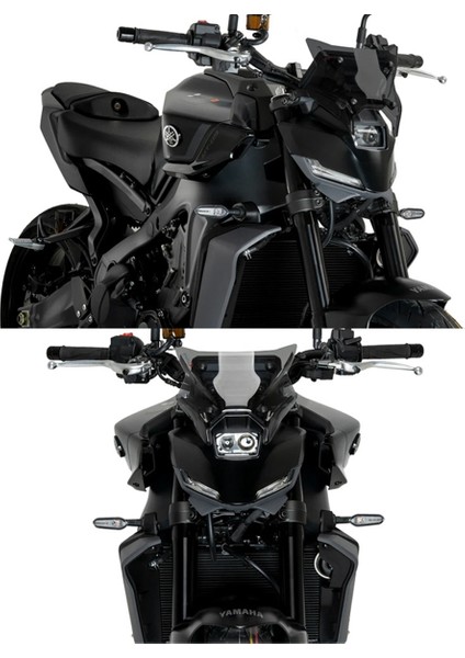 Motosiklet Aksesuarları Ön Cam Rüzgar Deflektörü Yamaha mt 09 Mt-09 Sp 2024 Duman Gri (Yurt Dışından) fiyatları