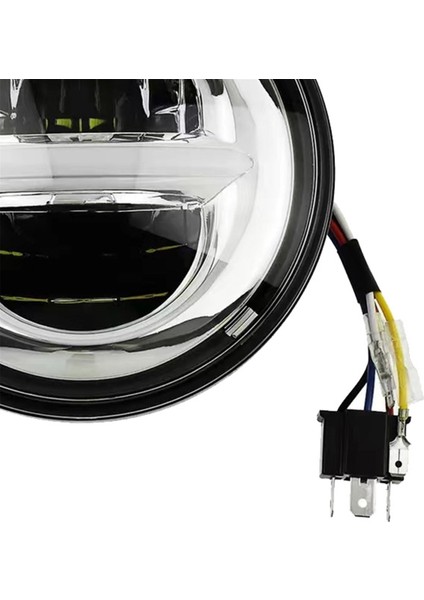 Retro Motorcycle 5.75 Inç LED Far Far Için Harley Far Gündüz Dönüş Sinyali Modifikasyonu Açık Siyah (Yurt Dışından) indirimleri